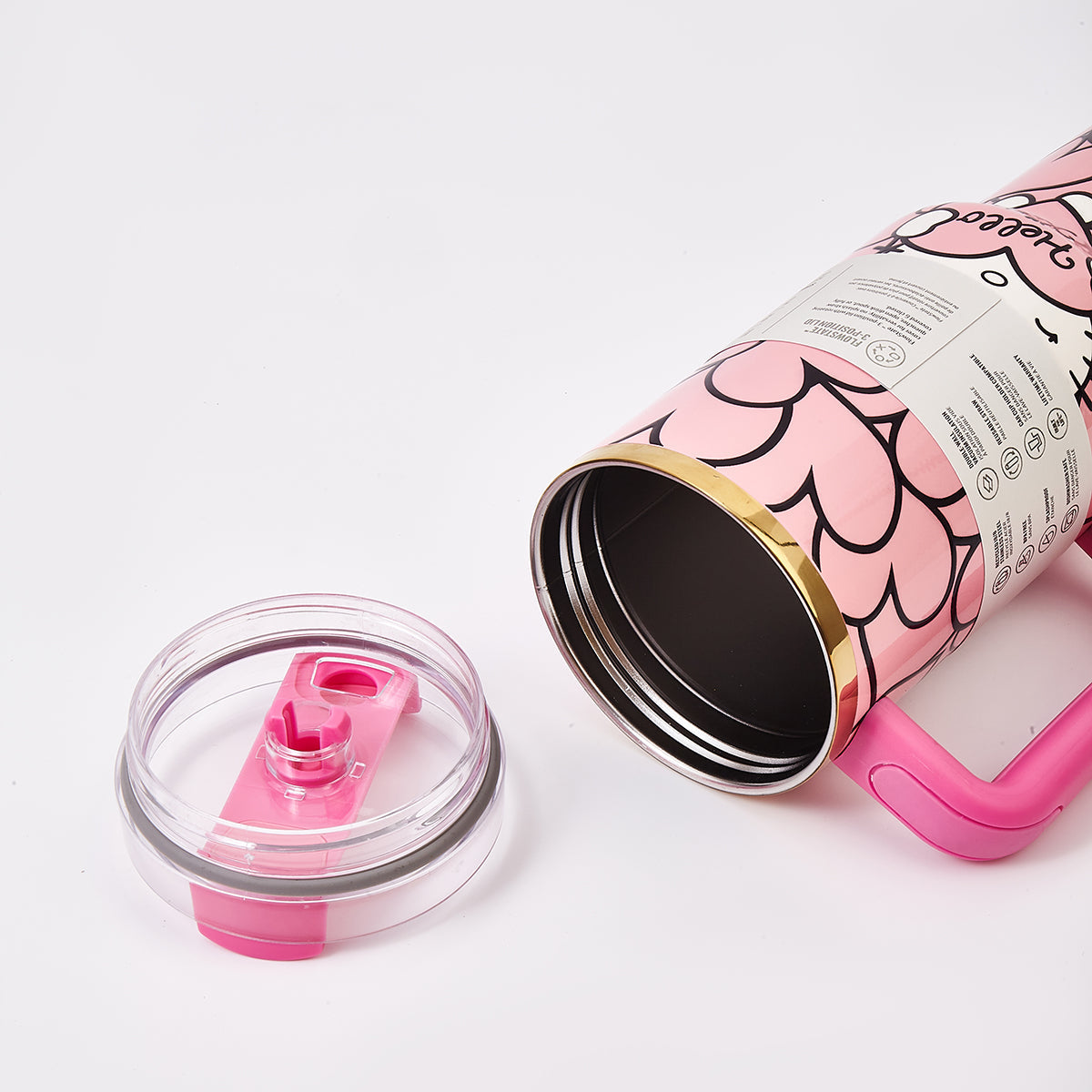Stanley x Hello Kitty Sweet Hearts Glitter Tumbler-pink [Limited Edition]