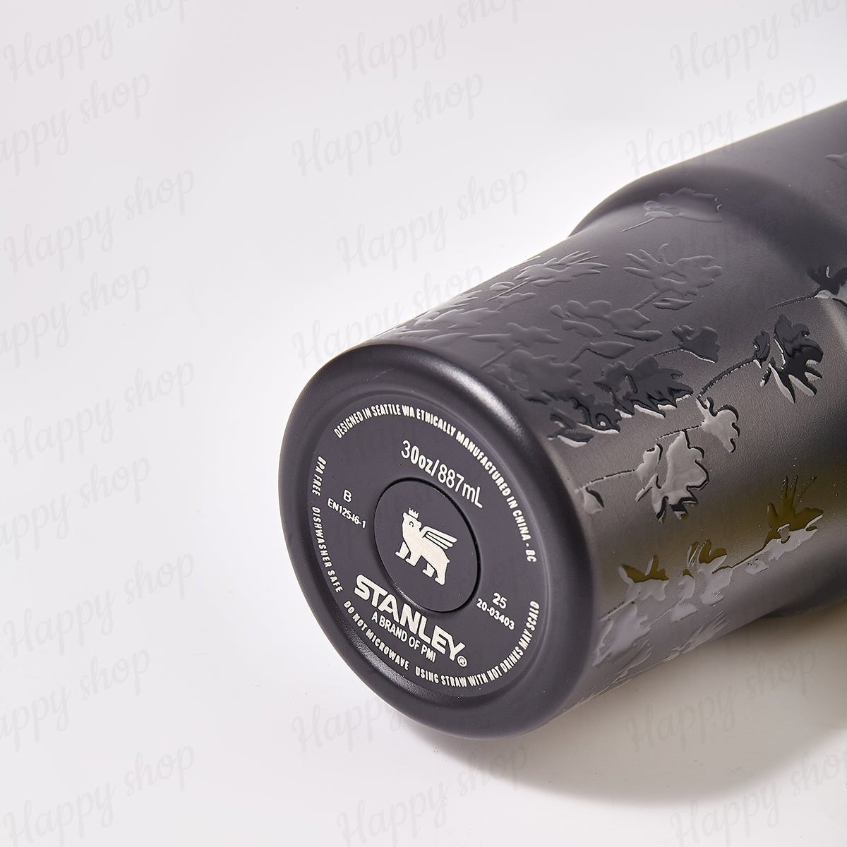 Stanley x JENNIE Midnight Bloom Luxe Quencher Tumbler – Black Limited Edition