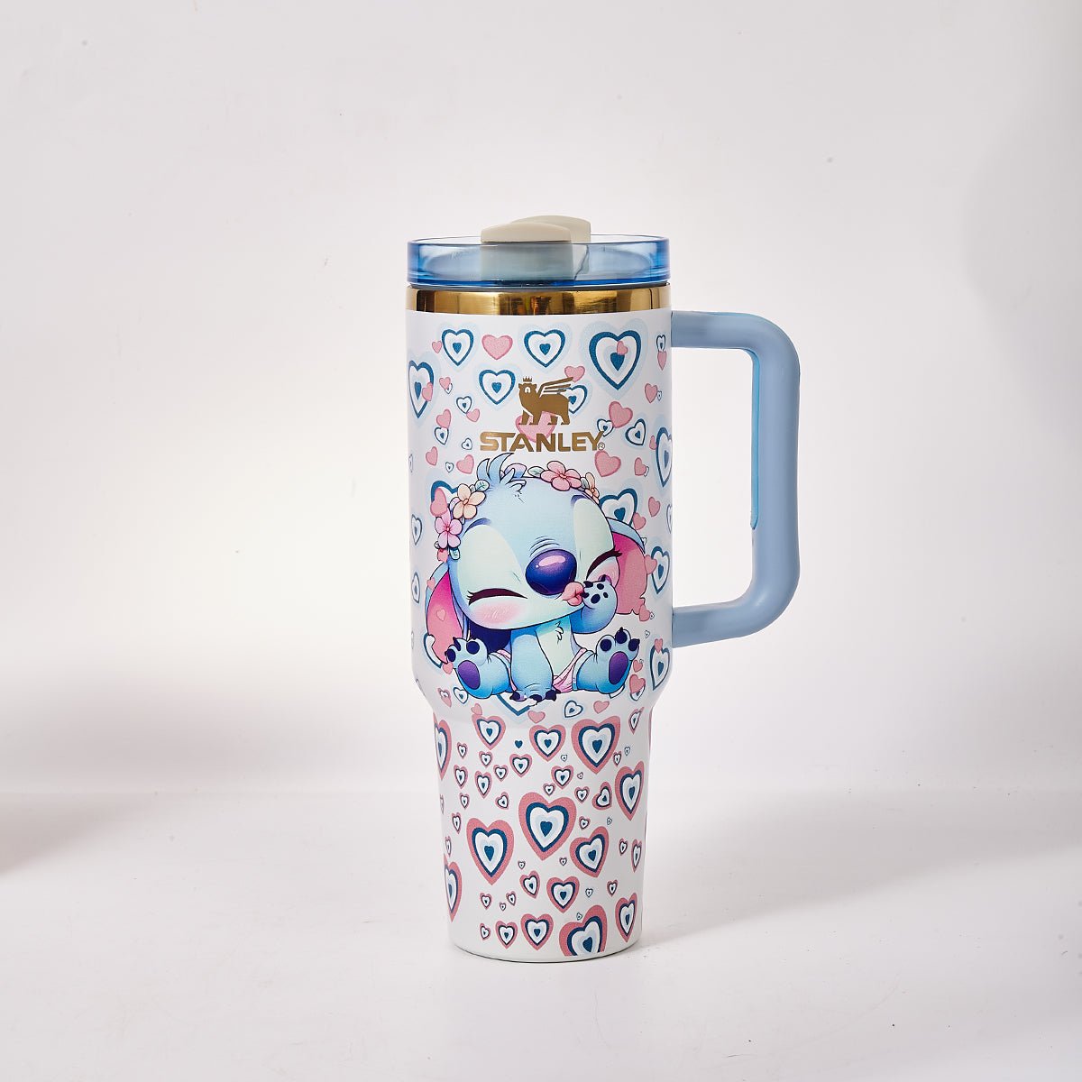 Stanley x Stitch Cute Hearts Tumbler – Limited Edition
